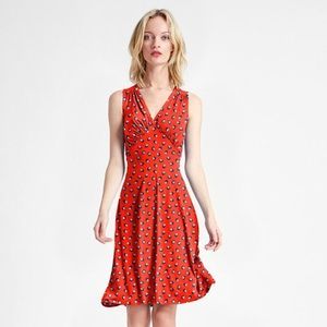 Leota Isabella Dress in Martini Dot Red M / Red